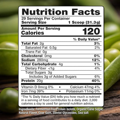 Plant Based Protein Powder Fermented Pea