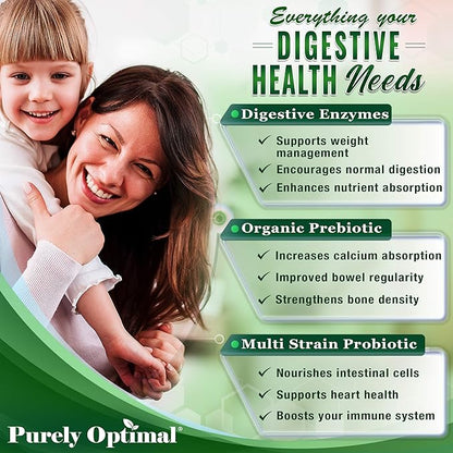 Purely Optimal Premium Digestive Enzymes Plus 180 Capsules