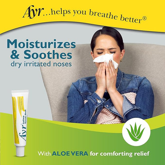 Ayr Saline Nasal Gel, With Soothing 0.5 Ounce 1)