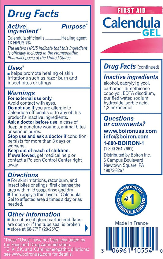 Boiron Calendula Gel, 1.5 Ounce (Pack 3), Homeopathic