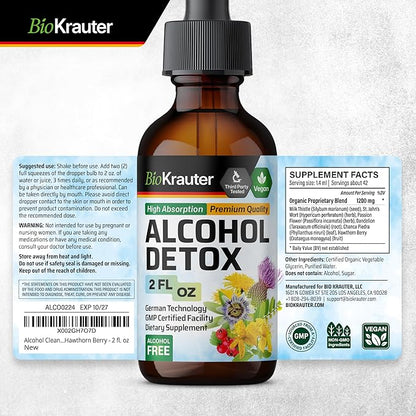Alcohol Detox Tincture 2 Fl.Oz.
