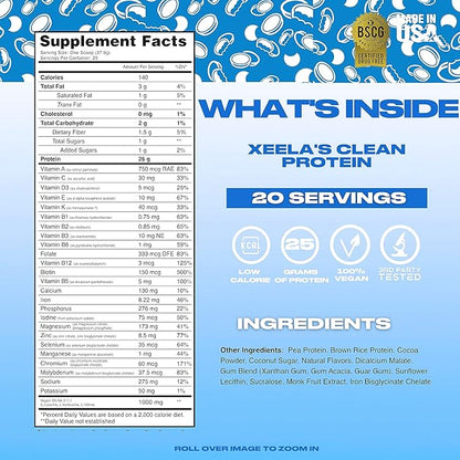 XEELA Plant Based Vegan Protein Powder 25g High