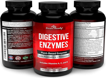 Digestive Enzymes with Probiotics & Prebiotics 90 Vegetarian