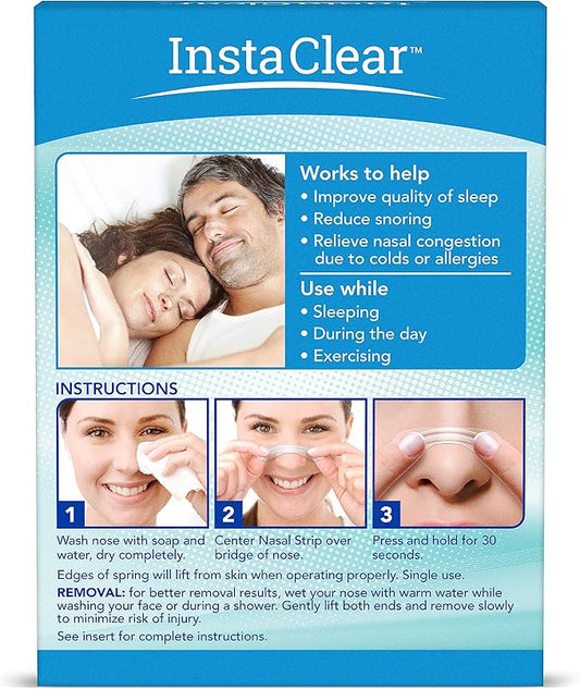 Nasal Breathing Strips, Clear Large 30 ct