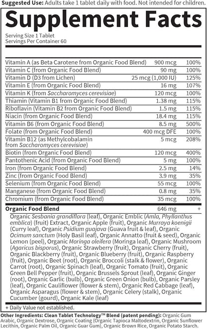 Garden of Life Organics Multivitamin for Women 60 Tablets,
