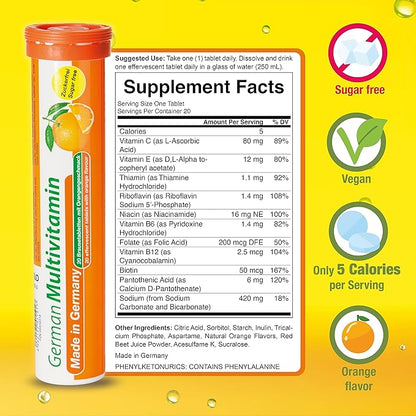 T&D German Multvitamin 10 Vitamins 240 Vegan