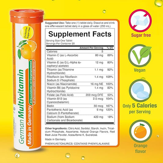 T&D German Multvitamin 10 Vitamins 240 Vegan
