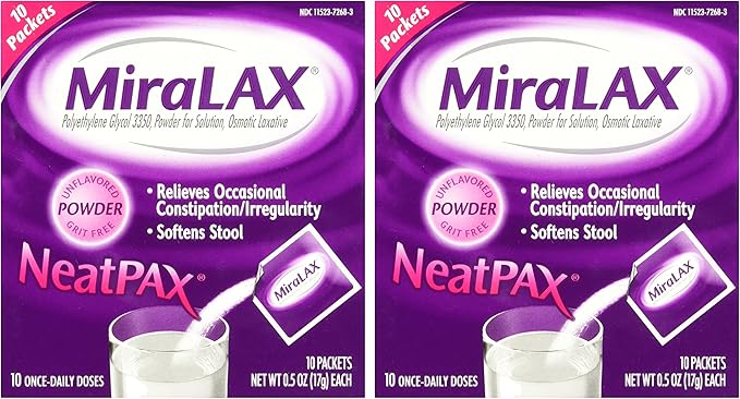 Miralax 1 Dose Powder Packets, 0.5 2)