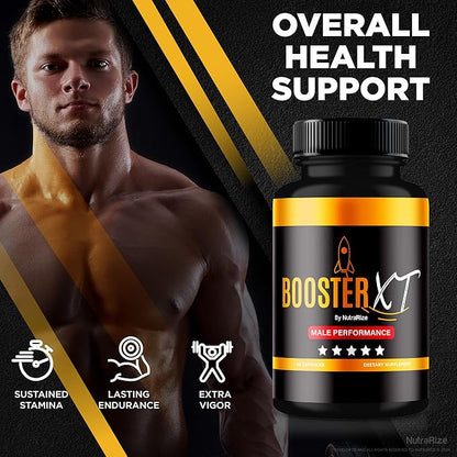 (2 Pack) Booster XT For Men, Booster XT Male Enhancing Capsules, Premium Formula To Support Daily Energy & Peak Performance, Multivitamin Pills For Overall Health, BoosterXT Reviews (120 Capsules)