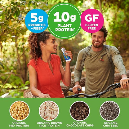 Orgain Organic Vegan Protein Bars, Chocolate 10g Plant 1.41 Oz 12)