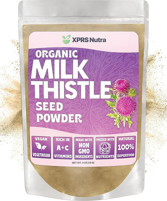 XPRS Nutra Organic Milk Thistle Seed Powder (4 Ounce)