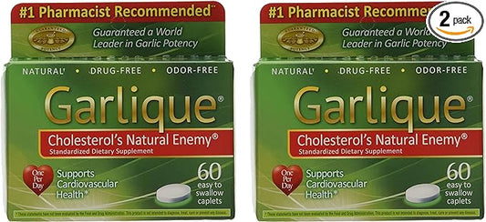 Garlique Caplets 60 Tablets (60 Count 2))