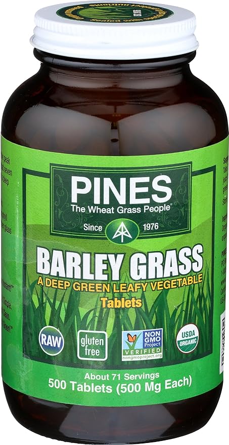 Pines Organic Barley Grass,500 mg,500 Count