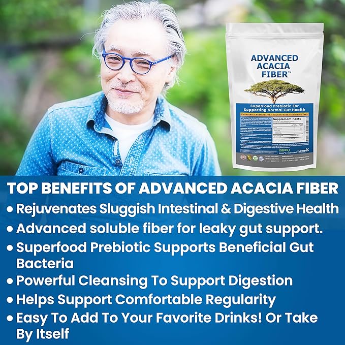 Advanced Acacia Fiber Powder 2.5 Ibs (40oz) Soluble