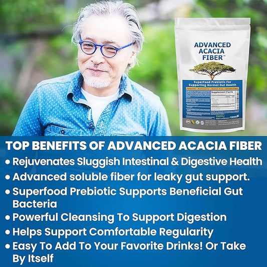 Advanced Acacia Fiber Powder 2.5 Ibs (40oz) Soluble