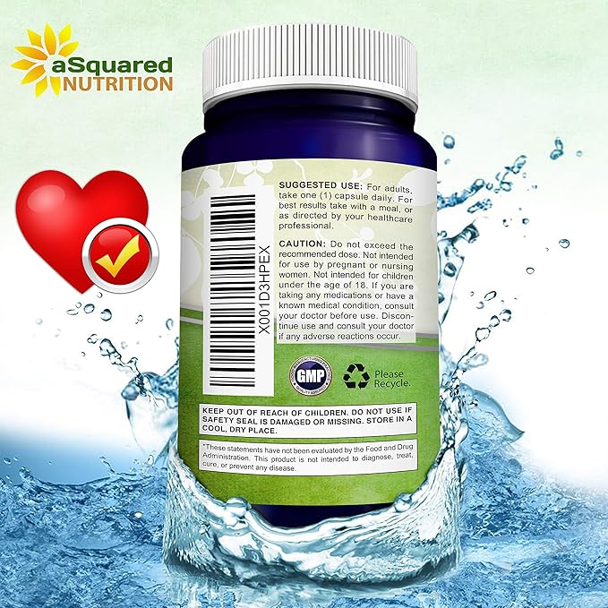 aSquared Nutrition CoQ10 (400mg Max Strength, 100 Veggie Q10 Powder Q-10 Enzyme 10 400 400 mg