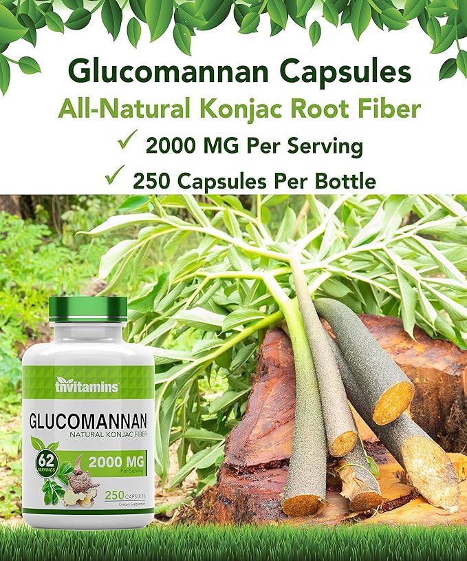 Glucomannan Capsules 2000 MG 250 Count