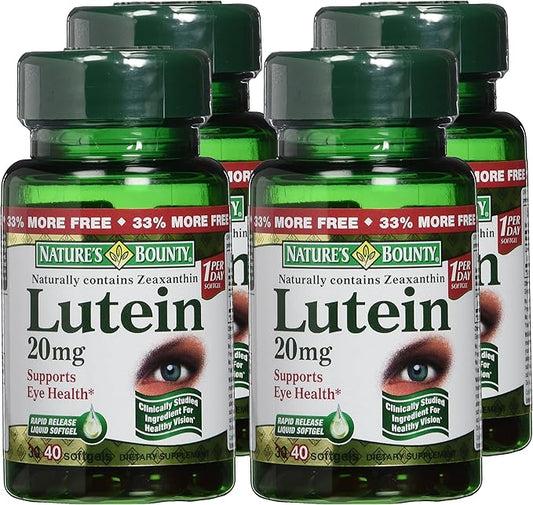 Nature's Bounty Nature's Bounty Lutein 20mg, 40 Softgels 40 Count 4)