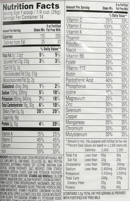 Slimfast Original Meal Replacement Shake Mix, 12.83 Ounce