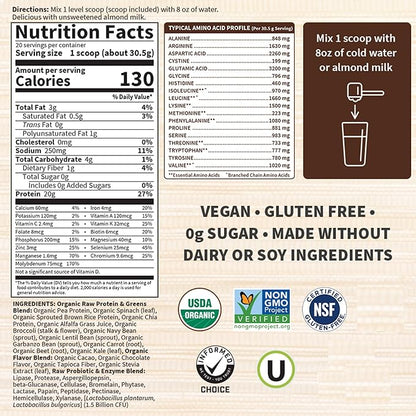 Garden of Life Raw Organic Protein 20 Servings