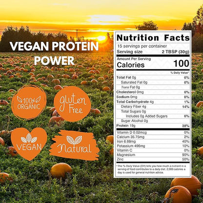 Organic Pumpkin Seed Protein Powder, Plant 1 lb