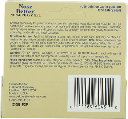 Nose Better Non-Greasy Aromatic Relief Gel, 0.46 Ounce