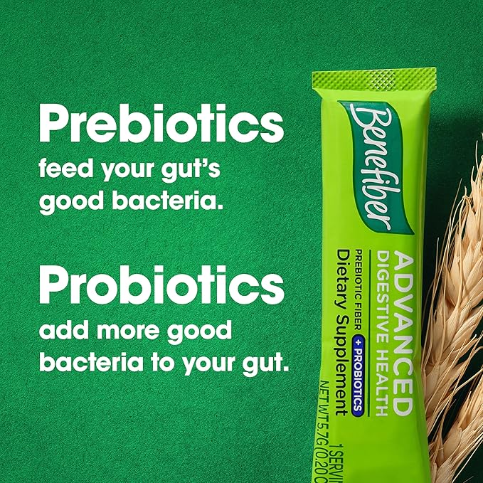 Benefiber Advanced Digestive Health Prebiotic Fiber 15 Sticks (3.0 Ounces)